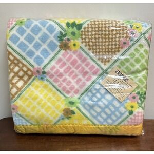 Vintage Remembrance by Cannon Patchwork Blanket 72X90 Twin Full Sealed NEW